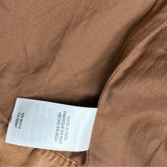 Lucky Brand Women’s Tan Leather Jacket XXL NWT - Picture 4 of 7